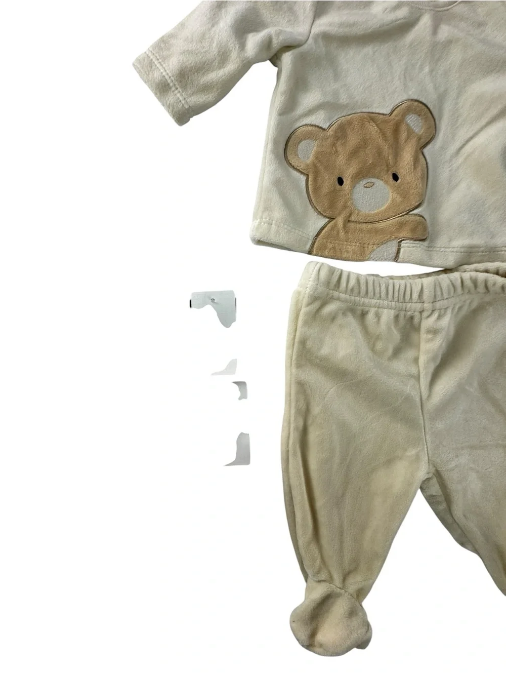 Mini hop  Cream Bear Footed  Set